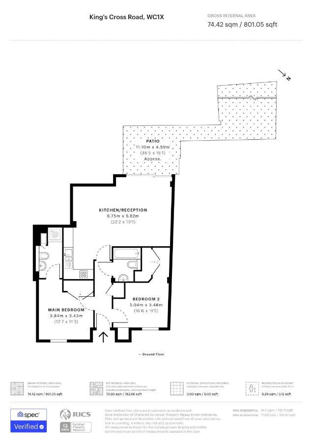 Spacious 2 Bed 2 Bath Kings Cross Apartment 伦敦 外观 照片